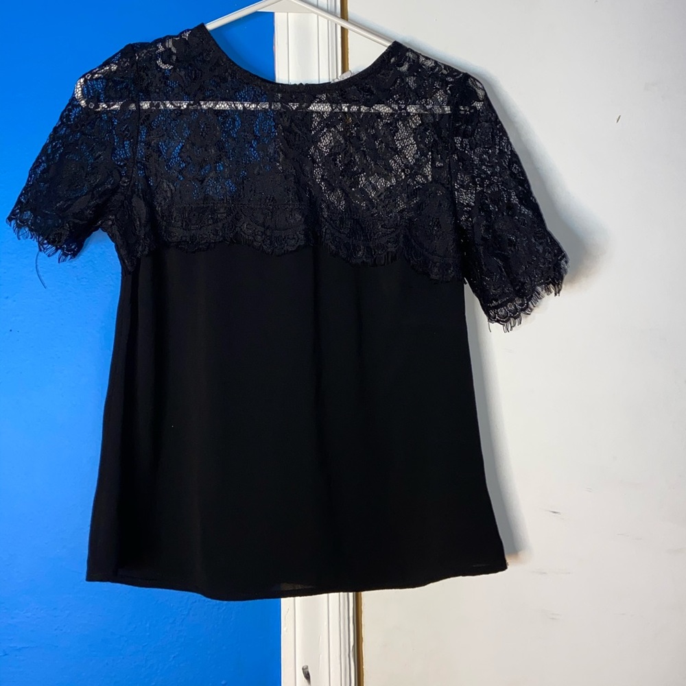 Black lace shirt